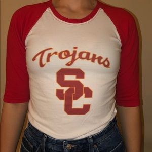 USC Trojans baseball tee